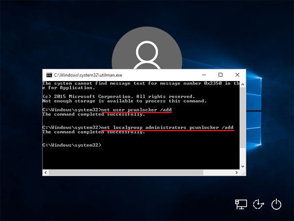 Create a new Windows 10 local account
