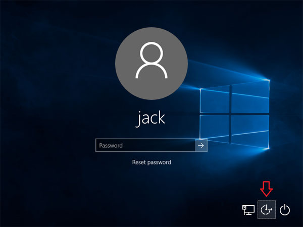 Windows 10 Ease of Access Button