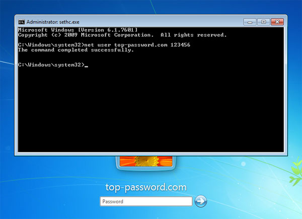 reset Windows 7 password