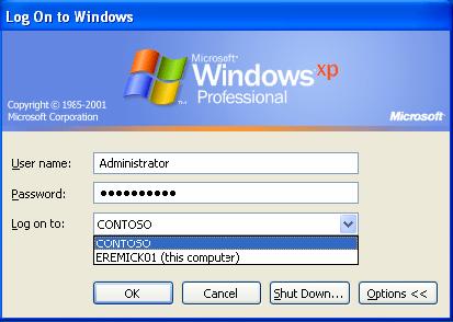xp-log-on-domain