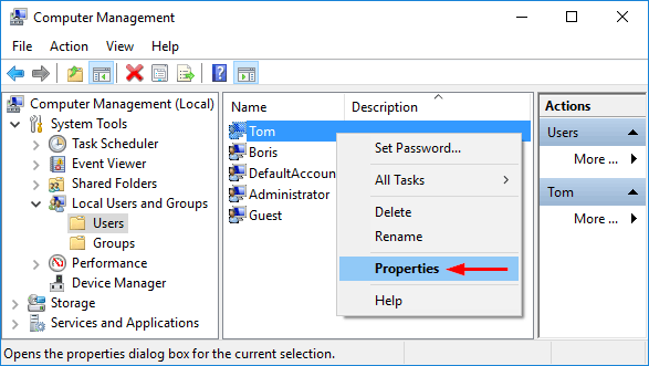 account-properties