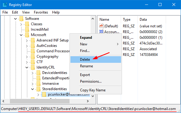 clear-cached-microsoft-account-login