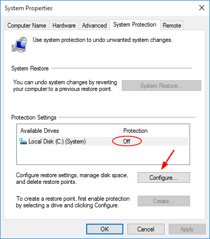 configure-system-restore