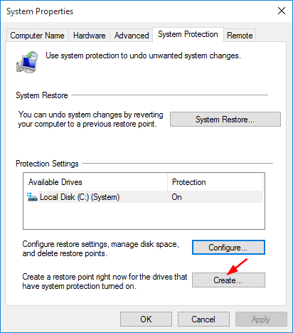create-restore-point
