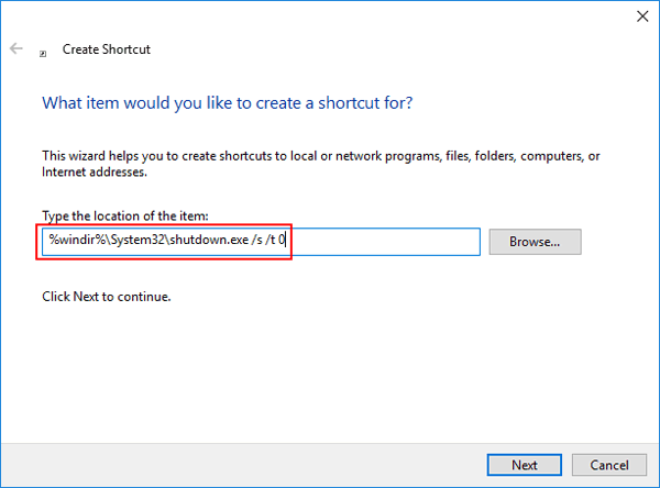 create-shutdown-shortcut