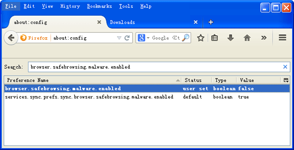 disable-safebrowsing