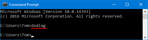 dxdiag-command-prompt