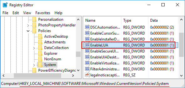 EnableLUA