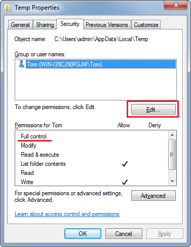 folder-properties