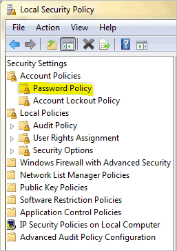 local-security-policy