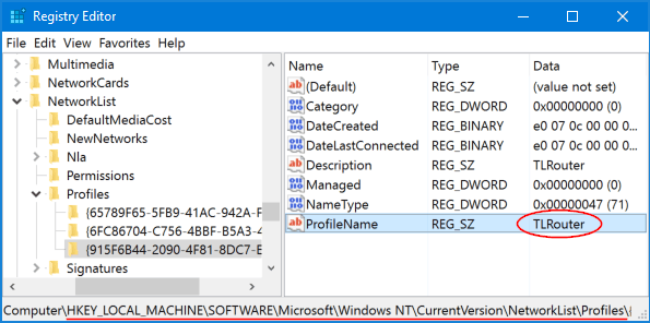 network-profile-name
