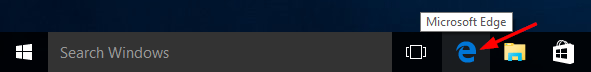 open-edge-via-taskbar