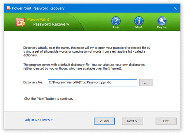 Dictionary Attack