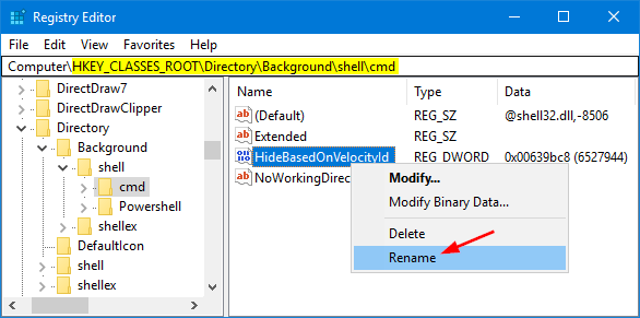 rename-HideBasedOnVelocityId