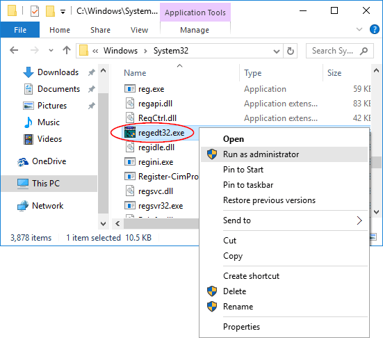 right-click-regedit