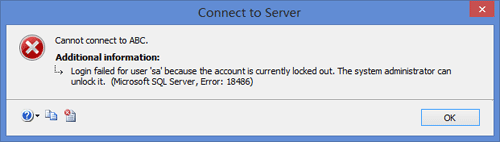SA Account Locked Out