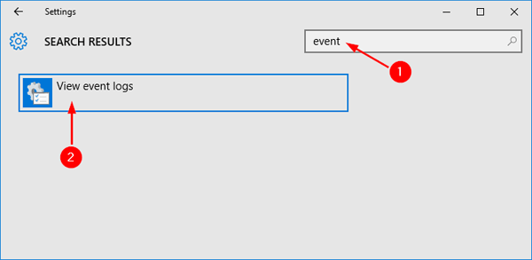 search-event-in-settings