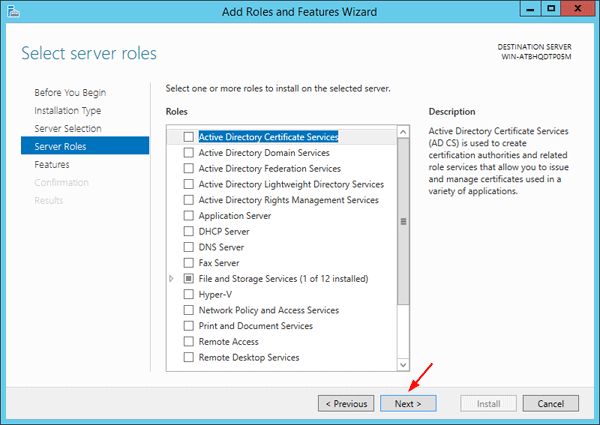 select-server-roles