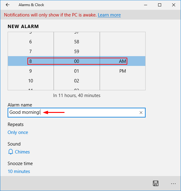 set-alarm-time