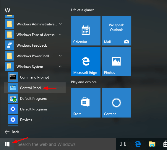 start-menu