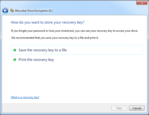 store-recovery-key