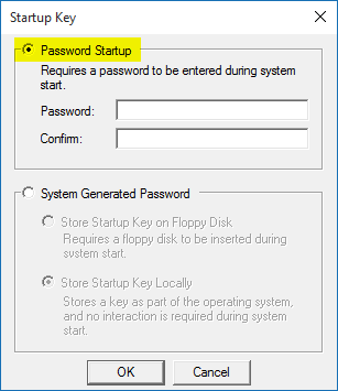 syskey-startup-password